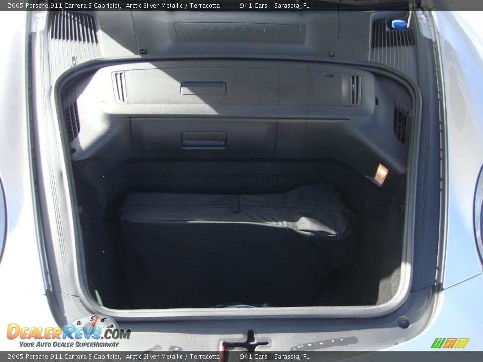 2005 Porsche 911 Carrera S Cabriolet Arctic Silver Metallic / Terracotta Photo #22