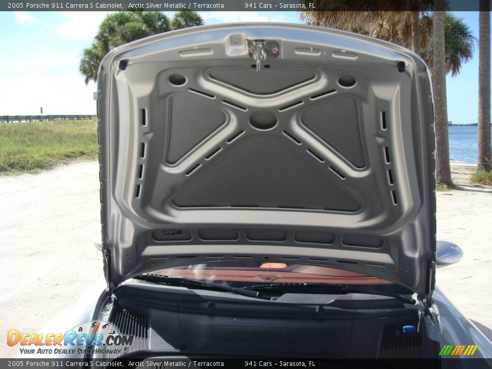 2005 Porsche 911 Carrera S Cabriolet Arctic Silver Metallic / Terracotta Photo #23