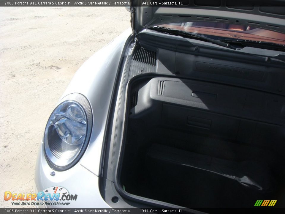 2005 Porsche 911 Carrera S Cabriolet Arctic Silver Metallic / Terracotta Photo #24