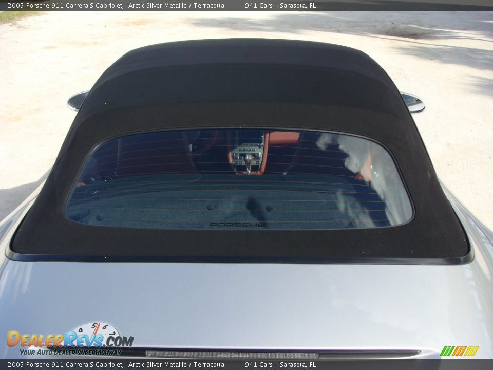 2005 Porsche 911 Carrera S Cabriolet Arctic Silver Metallic / Terracotta Photo #29