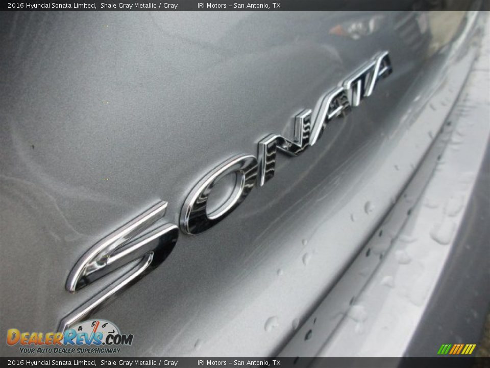 2016 Hyundai Sonata Limited Shale Gray Metallic / Gray Photo #5