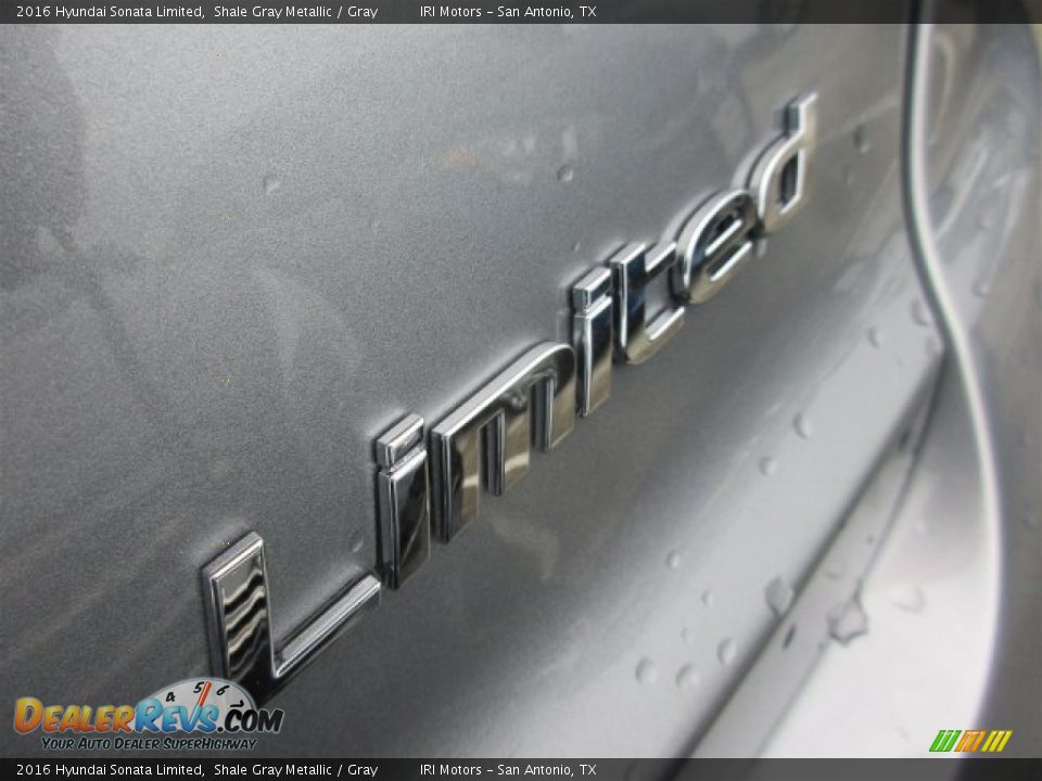 2016 Hyundai Sonata Limited Shale Gray Metallic / Gray Photo #6