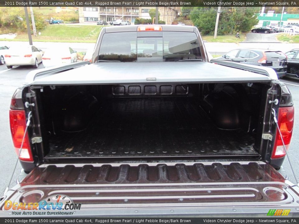 2011 Dodge Ram 1500 Laramie Quad Cab 4x4 Rugged Brown Pearl / Light Pebble Beige/Bark Brown Photo #10