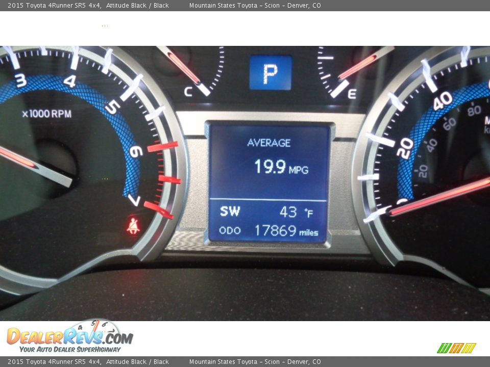 2015 Toyota 4Runner SR5 4x4 Attitude Black / Black Photo #9