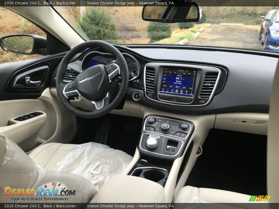 2016 Chrysler 200 C Black / Black/Linen Photo #4