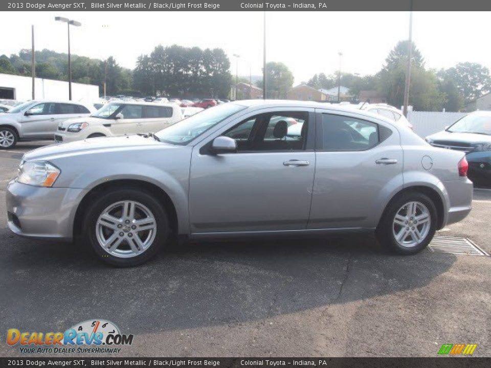 2013 Dodge Avenger SXT Billet Silver Metallic / Black/Light Frost Beige Photo #2