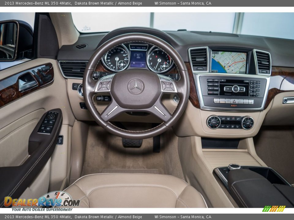2013 Mercedes-Benz ML 350 4Matic Dakota Brown Metallic / Almond Beige Photo #4