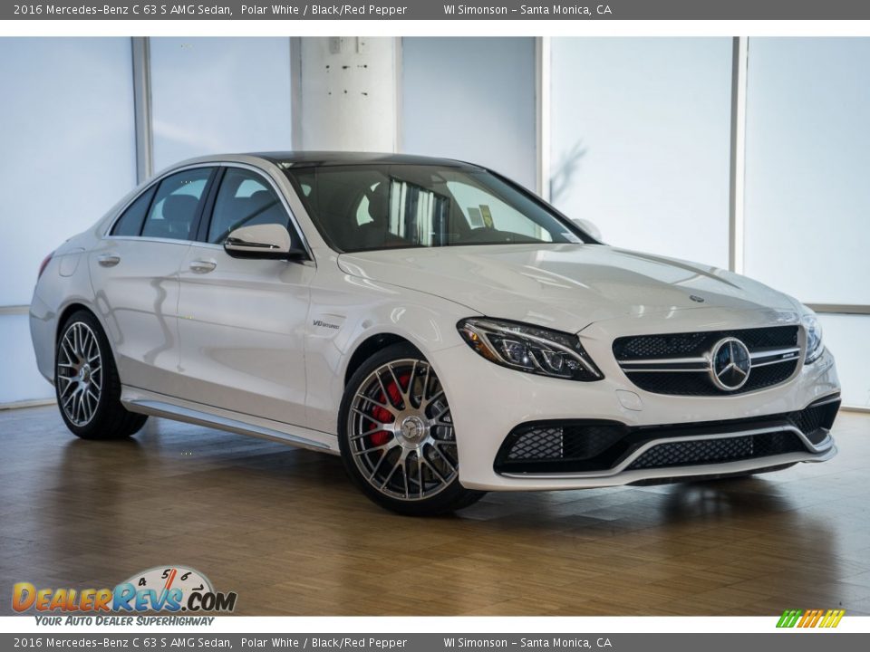 Front 3/4 View of 2016 Mercedes-Benz C 63 S AMG Sedan Photo #12