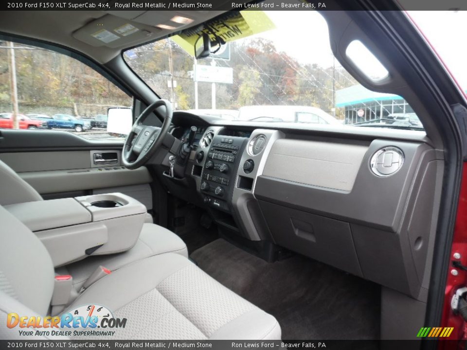 2010 Ford F150 XLT SuperCab 4x4 Royal Red Metallic / Medium Stone Photo #2
