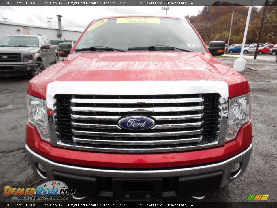 2010 Ford F150 XLT SuperCab 4x4 Royal Red Metallic / Medium Stone Photo #8