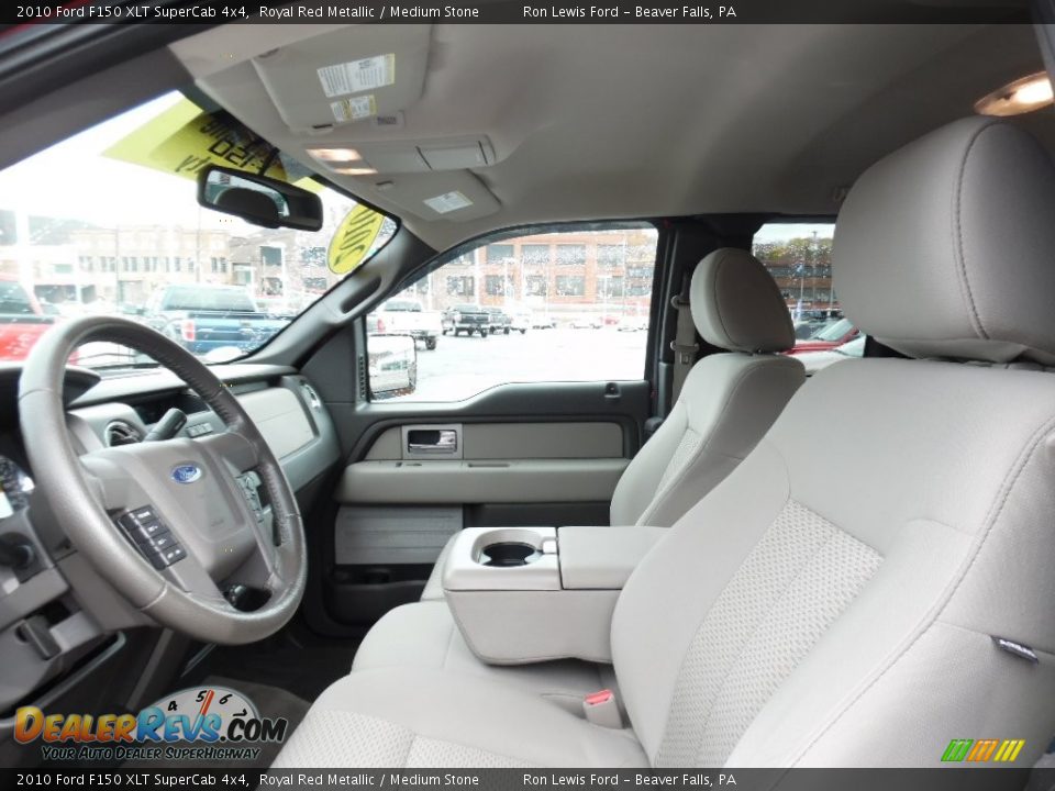 2010 Ford F150 XLT SuperCab 4x4 Royal Red Metallic / Medium Stone Photo #11