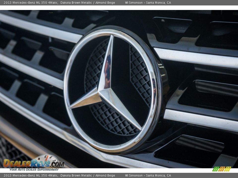 2013 Mercedes-Benz ML 350 4Matic Dakota Brown Metallic / Almond Beige Photo #27