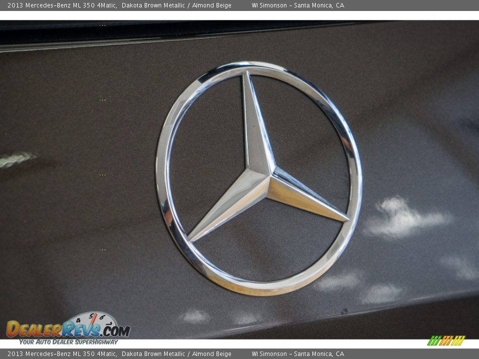 2013 Mercedes-Benz ML 350 4Matic Dakota Brown Metallic / Almond Beige Photo #29