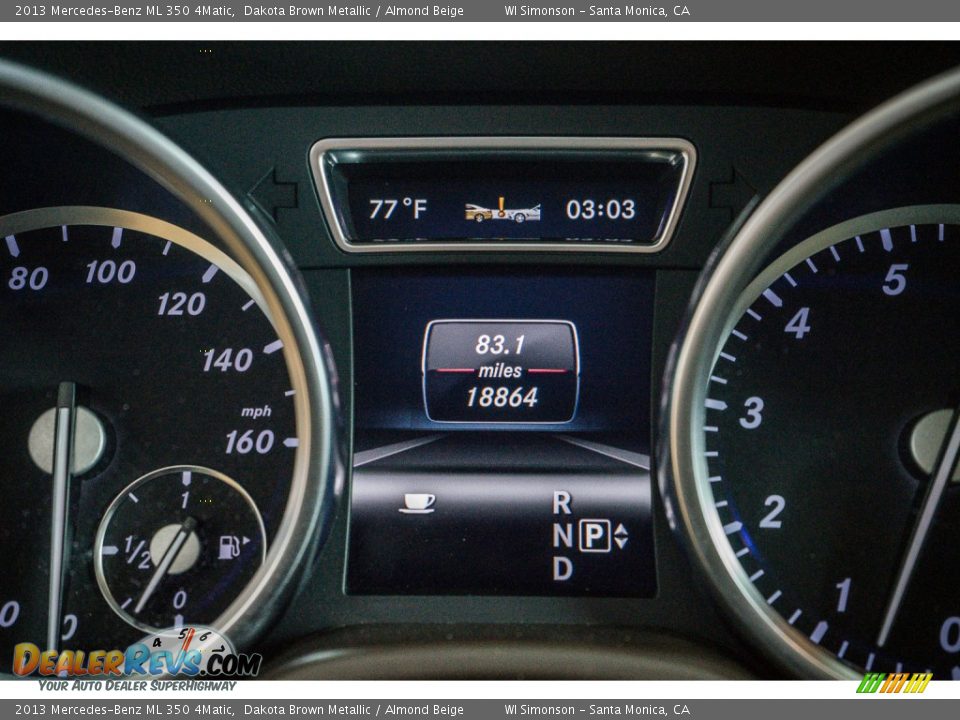 2013 Mercedes-Benz ML 350 4Matic Dakota Brown Metallic / Almond Beige Photo #30