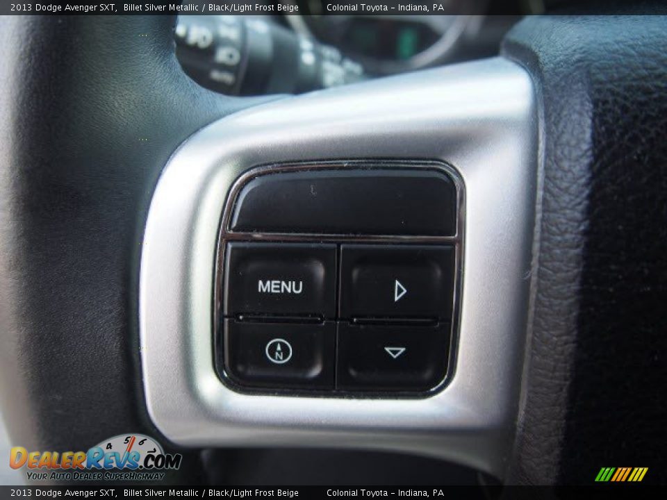 2013 Dodge Avenger SXT Billet Silver Metallic / Black/Light Frost Beige Photo #16