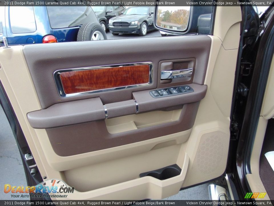 2011 Dodge Ram 1500 Laramie Quad Cab 4x4 Rugged Brown Pearl / Light Pebble Beige/Bark Brown Photo #14