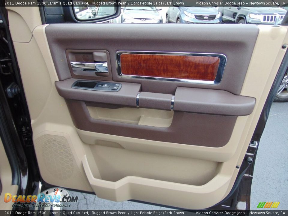 2011 Dodge Ram 1500 Laramie Quad Cab 4x4 Rugged Brown Pearl / Light Pebble Beige/Bark Brown Photo #18