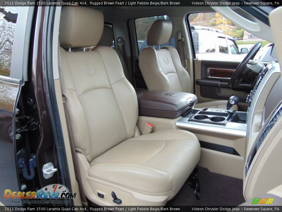 2011 Dodge Ram 1500 Laramie Quad Cab 4x4 Rugged Brown Pearl / Light Pebble Beige/Bark Brown Photo #20