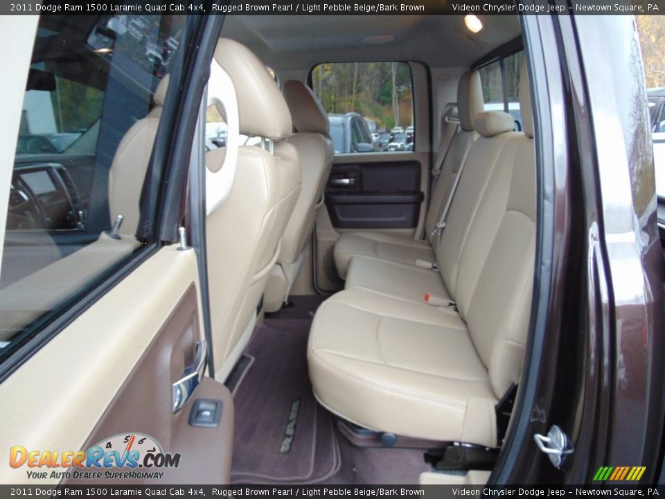2011 Dodge Ram 1500 Laramie Quad Cab 4x4 Rugged Brown Pearl / Light Pebble Beige/Bark Brown Photo #21