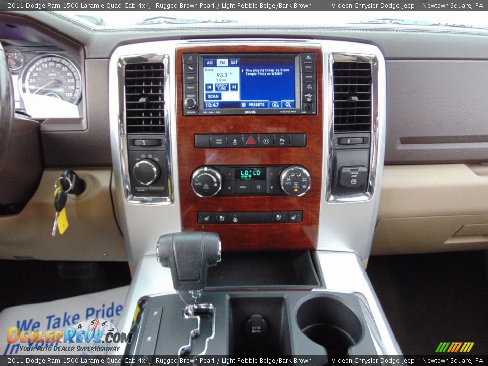 2011 Dodge Ram 1500 Laramie Quad Cab 4x4 Rugged Brown Pearl / Light Pebble Beige/Bark Brown Photo #23