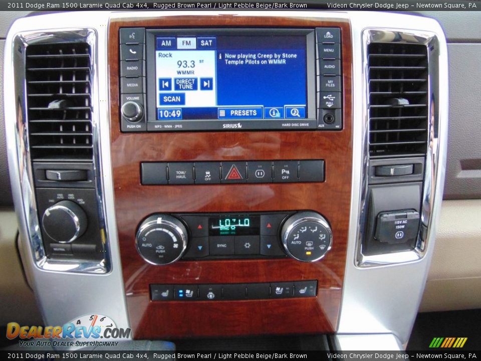 2011 Dodge Ram 1500 Laramie Quad Cab 4x4 Rugged Brown Pearl / Light Pebble Beige/Bark Brown Photo #24
