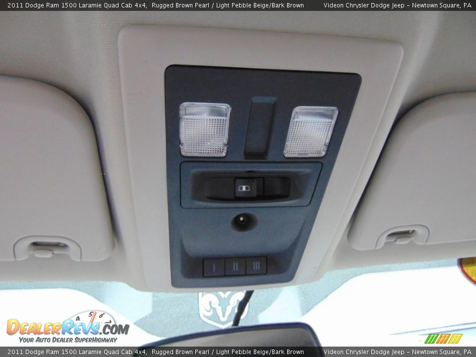 2011 Dodge Ram 1500 Laramie Quad Cab 4x4 Rugged Brown Pearl / Light Pebble Beige/Bark Brown Photo #25