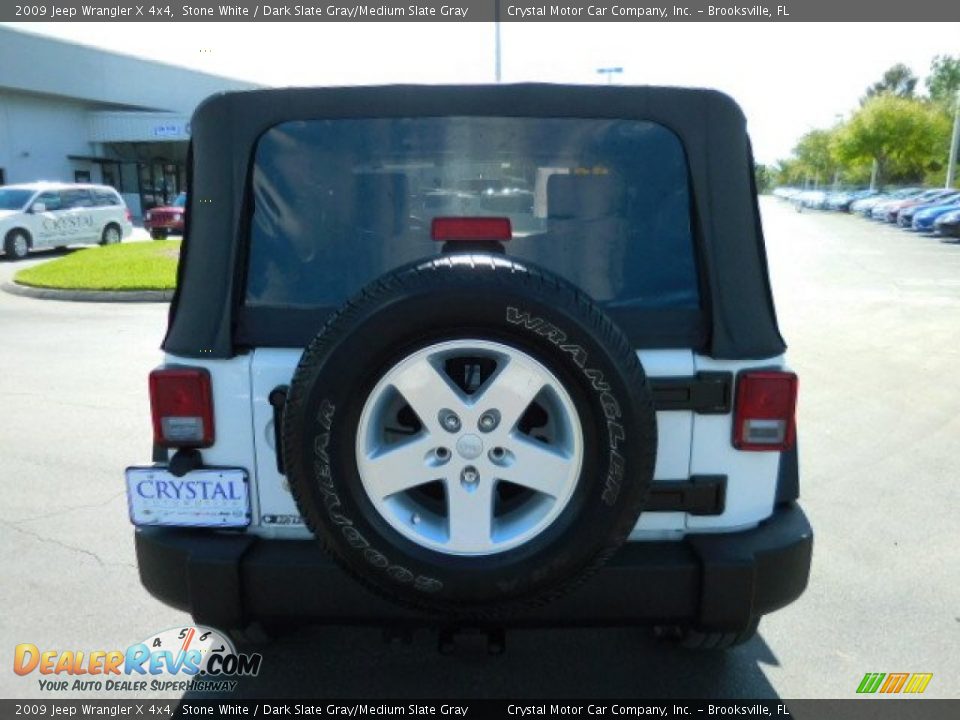2009 Jeep Wrangler X 4x4 Stone White / Dark Slate Gray/Medium Slate Gray Photo #7