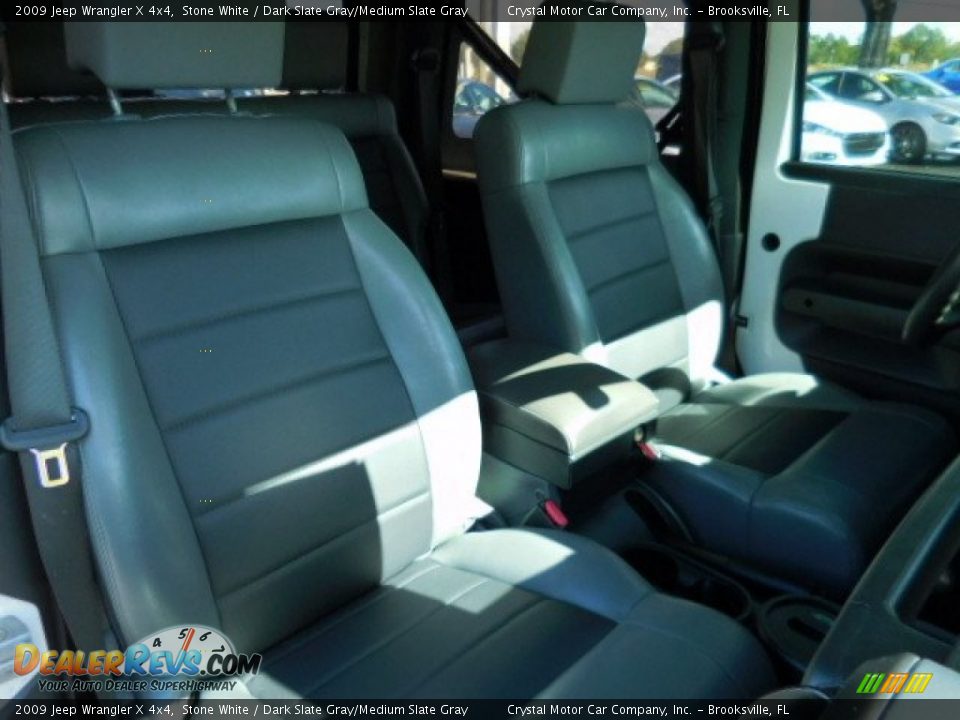 2009 Jeep Wrangler X 4x4 Stone White / Dark Slate Gray/Medium Slate Gray Photo #12