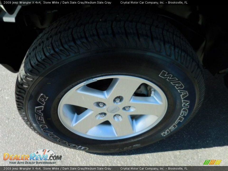2009 Jeep Wrangler X 4x4 Stone White / Dark Slate Gray/Medium Slate Gray Photo #14