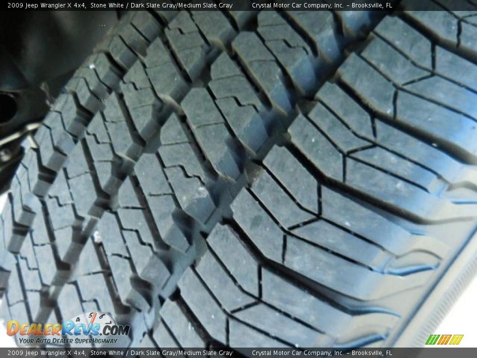 2009 Jeep Wrangler X 4x4 Stone White / Dark Slate Gray/Medium Slate Gray Photo #15