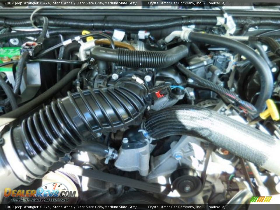 2009 Jeep Wrangler X 4x4 Stone White / Dark Slate Gray/Medium Slate Gray Photo #16