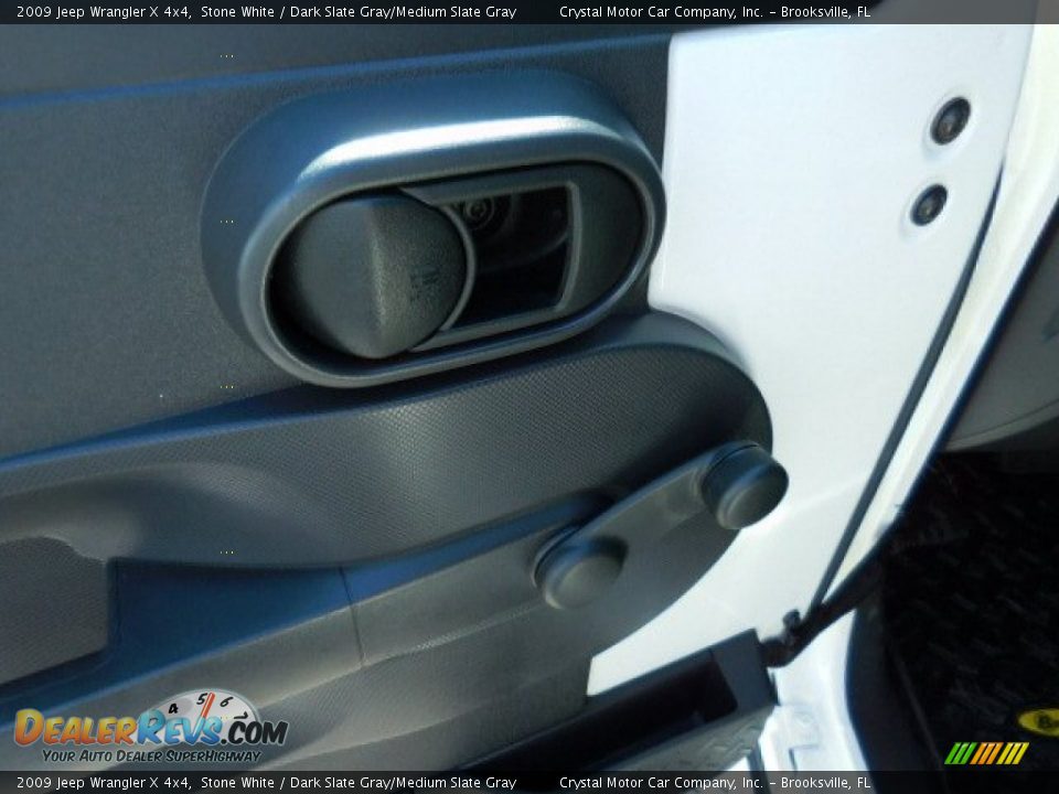 2009 Jeep Wrangler X 4x4 Stone White / Dark Slate Gray/Medium Slate Gray Photo #17
