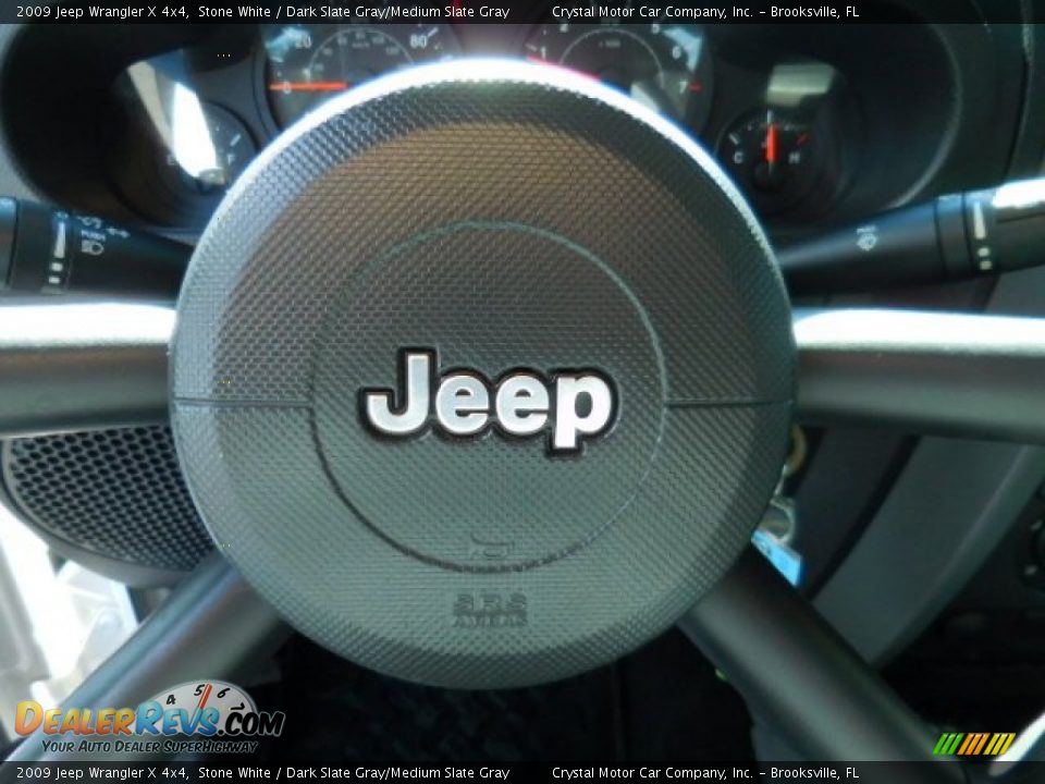2009 Jeep Wrangler X 4x4 Stone White / Dark Slate Gray/Medium Slate Gray Photo #22