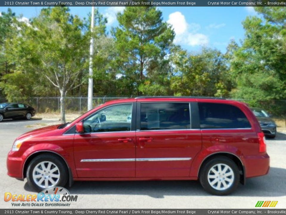 2013 Chrysler Town & Country Touring Deep Cherry Red Crystal Pearl / Dark Frost Beige/Medium Frost Beige Photo #2