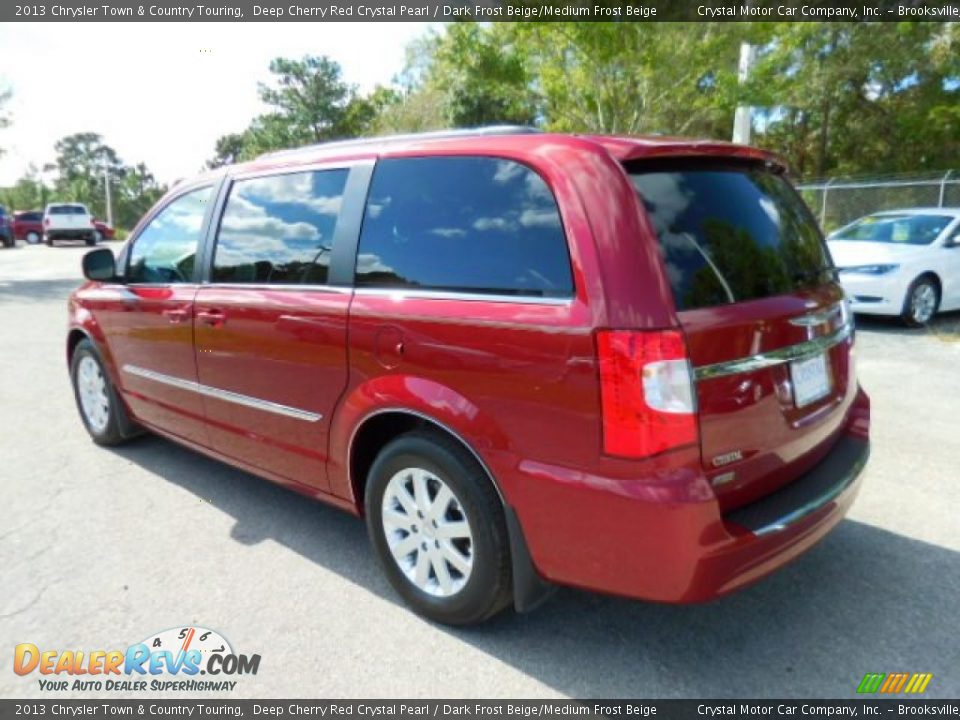 2013 Chrysler Town & Country Touring Deep Cherry Red Crystal Pearl / Dark Frost Beige/Medium Frost Beige Photo #3