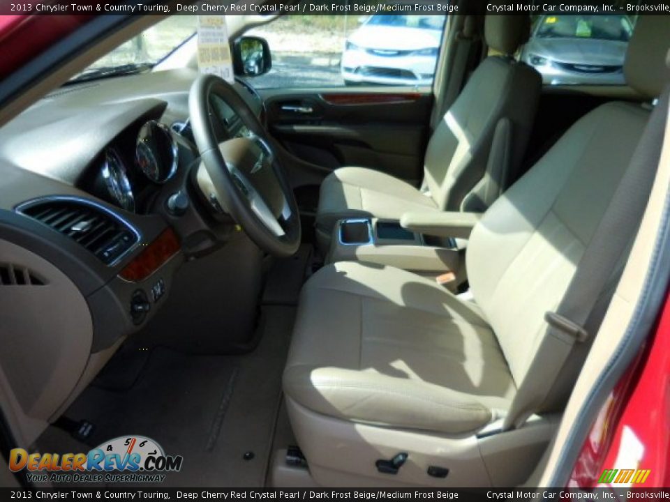 2013 Chrysler Town & Country Touring Deep Cherry Red Crystal Pearl / Dark Frost Beige/Medium Frost Beige Photo #4