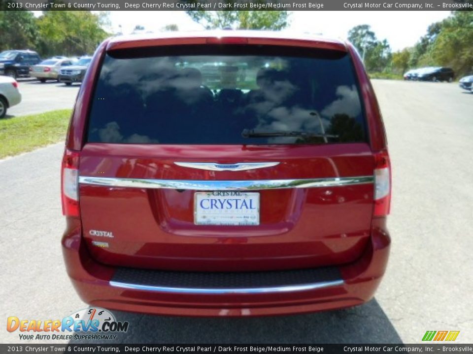 2013 Chrysler Town & Country Touring Deep Cherry Red Crystal Pearl / Dark Frost Beige/Medium Frost Beige Photo #10