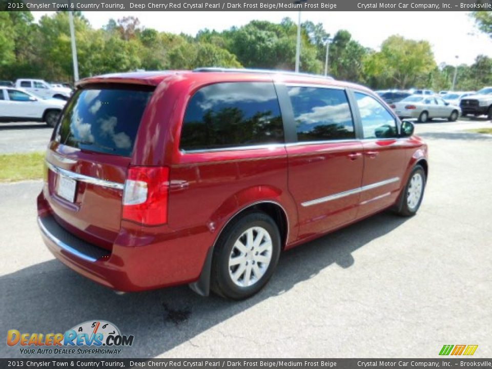 2013 Chrysler Town & Country Touring Deep Cherry Red Crystal Pearl / Dark Frost Beige/Medium Frost Beige Photo #11