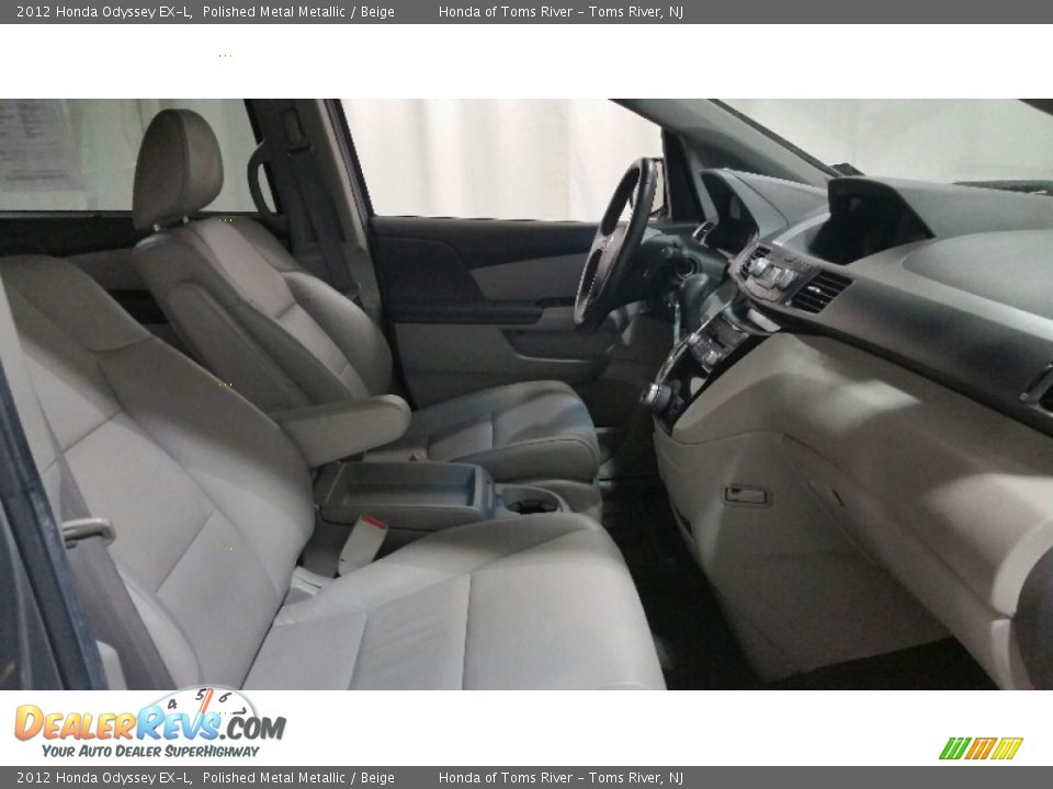 2012 Honda Odyssey EX-L Polished Metal Metallic / Beige Photo #9