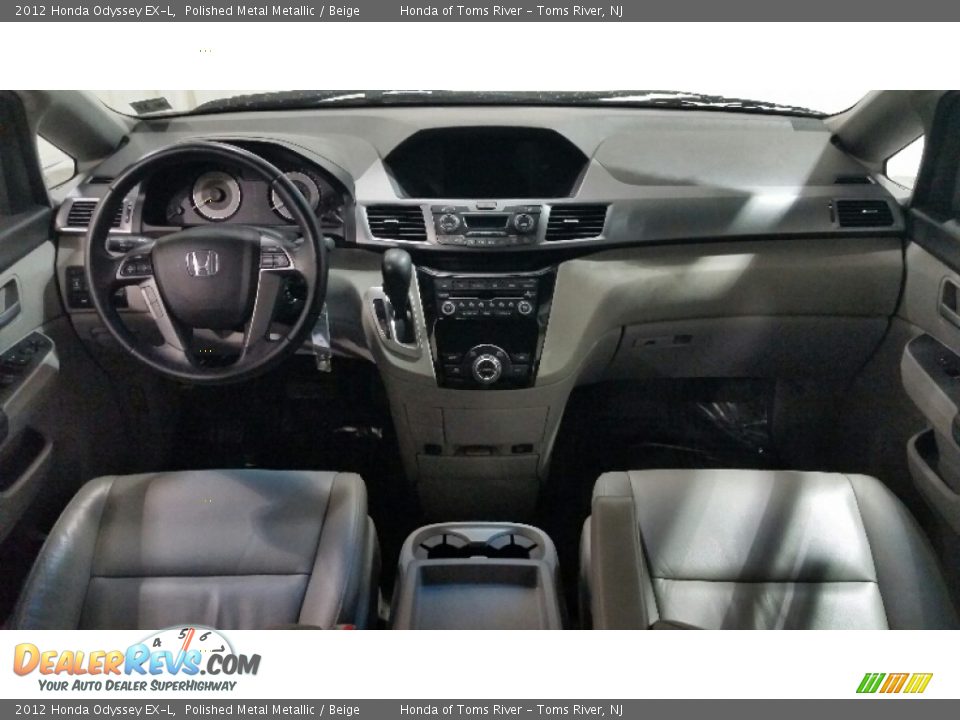 2012 Honda Odyssey EX-L Polished Metal Metallic / Beige Photo #12