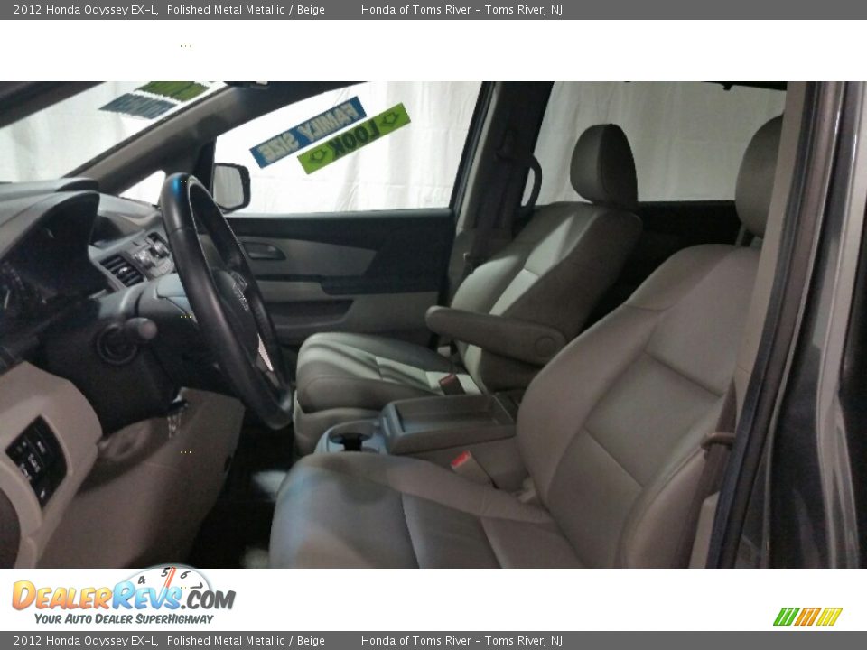2012 Honda Odyssey EX-L Polished Metal Metallic / Beige Photo #15