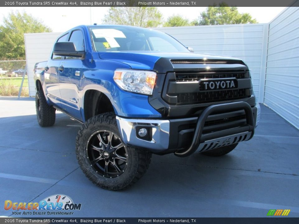 2016 Toyota Tundra SR5 CrewMax 4x4 Blazing Blue Pearl / Black Photo #2