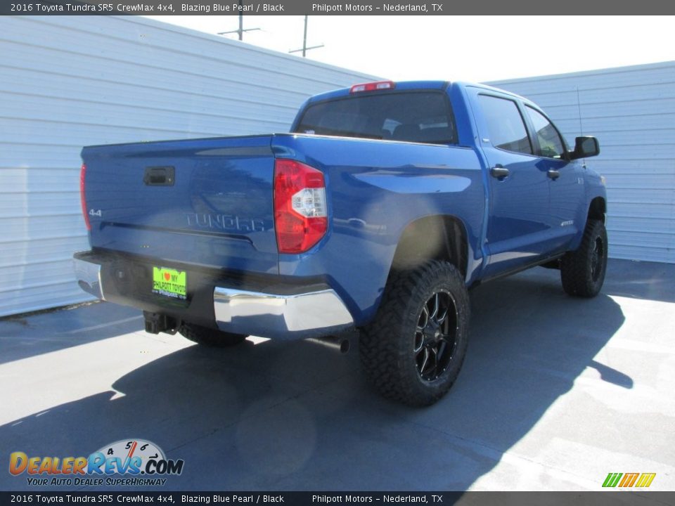 2016 Toyota Tundra SR5 CrewMax 4x4 Blazing Blue Pearl / Black Photo #4