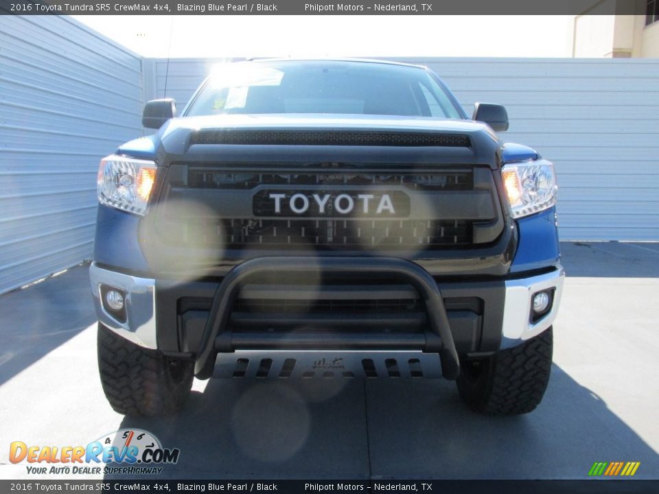 2016 Toyota Tundra SR5 CrewMax 4x4 Blazing Blue Pearl / Black Photo #8