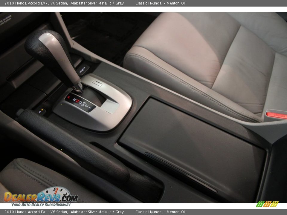 2010 Honda Accord EX-L V6 Sedan Alabaster Silver Metallic / Gray Photo #13