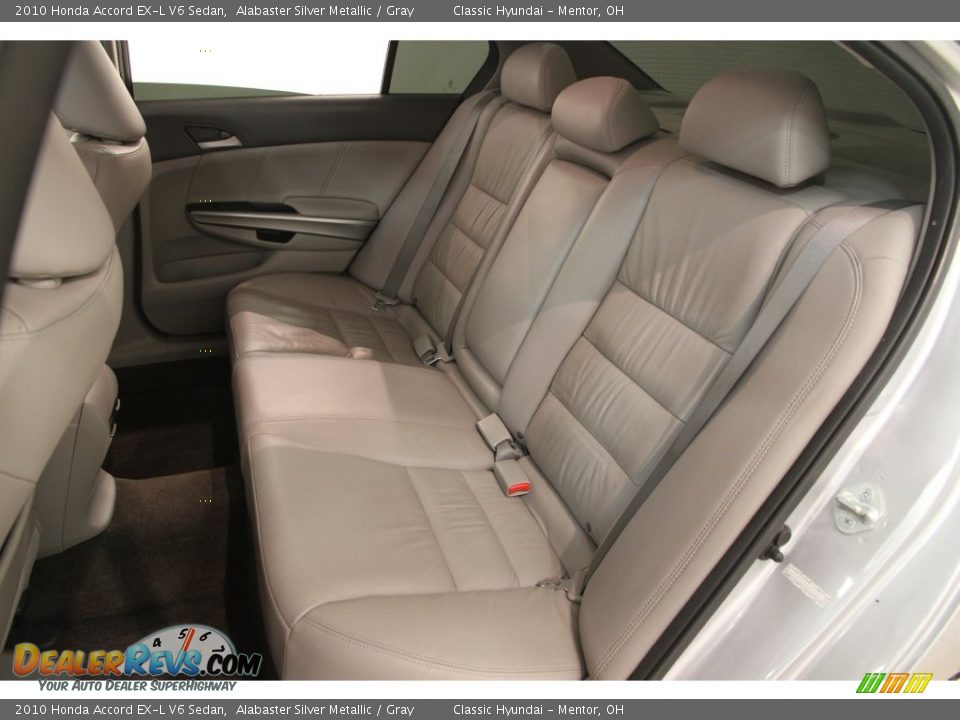 2010 Honda Accord EX-L V6 Sedan Alabaster Silver Metallic / Gray Photo #18