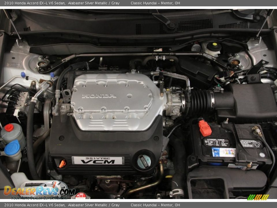 2010 Honda Accord EX-L V6 Sedan Alabaster Silver Metallic / Gray Photo #20