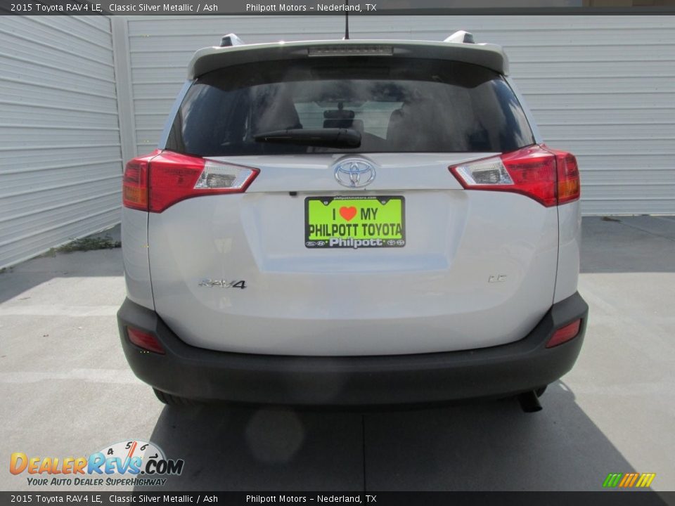 2015 Toyota RAV4 LE Classic Silver Metallic / Ash Photo #5