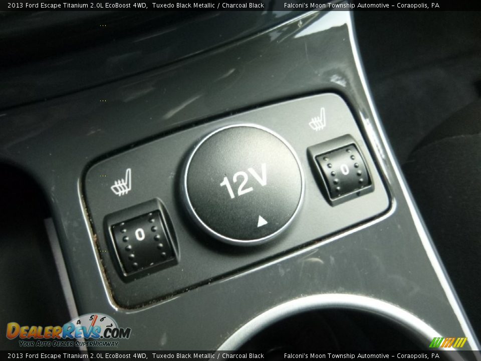 2013 Ford Escape Titanium 2.0L EcoBoost 4WD Tuxedo Black Metallic / Charcoal Black Photo #22