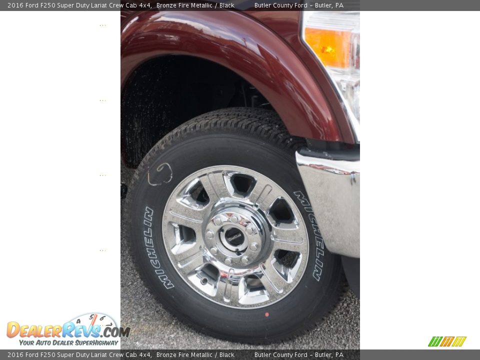 2016 Ford F250 Super Duty Lariat Crew Cab 4x4 Bronze Fire Metallic / Black Photo #4